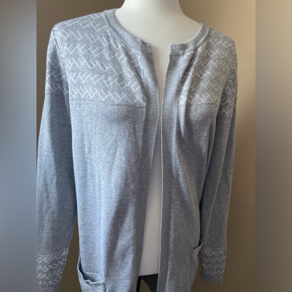 Gray Cardigan Sweater